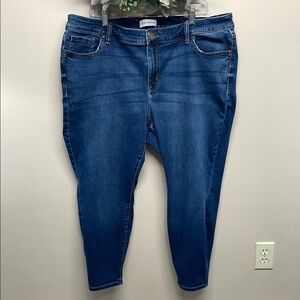Lane Bryant Flex Magic Waistband Signature Fit Mid Rise Skinny Denim Jeans 22S